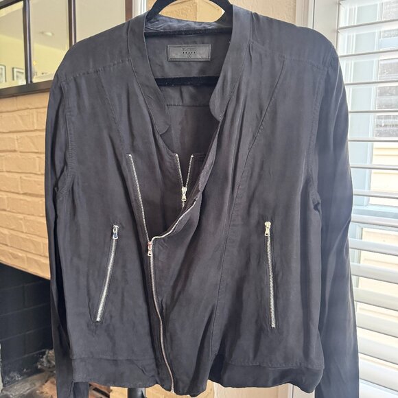 Blank NYC Double Zip Suede Moto Jacket - Picture 1 of 5